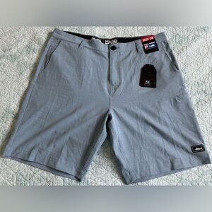 NWT Pelagic Men's Size 38 Mako Hybrid Board Shorts Fishing Quick Dry Gray